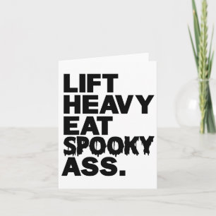Carte Ascenseur Manger Lourd Éffrayant Drôle Halloween A
