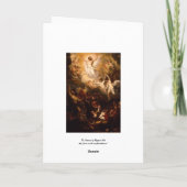 Carte Ascension du Christ avec les anges (Dos)