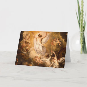 Carte Ascension du Christ avec les anges