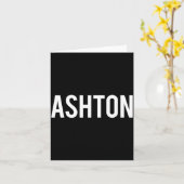 Carte Ashton - Cool New Funny Name Fan Gift Tee  (Fleur jaune)