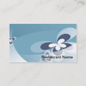 Carte asiatique faite sur commande de restaurant (Dos)