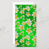 Carte asiatique, jaune, blanc, fleur, brillant, or, flor (Devant / Derrière)