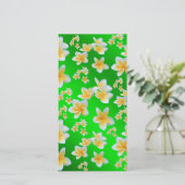 Carte asiatique, jaune, blanc, fleur, brillant, or, flor (Debout devant)