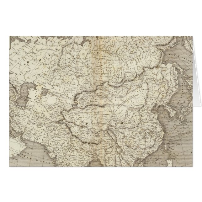 Carte Asie (Devant horizontal)