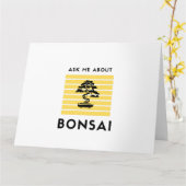 Carte Ask me about my bonsai (Fleur jaune)