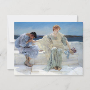 Carte Ask Me No More par Sir Lawrence Alma Tadema