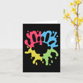 Carte ASL Love Sign Autisme non verbal Support Sensibili (Fleur jaune)