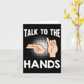 Carte Asl Parler aux mains American Sign Language 1 (Fleur jaune)