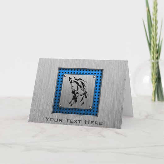 Carte Aspect métal brossé Escalade de roche (Devant)