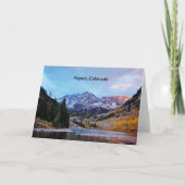 Carte Aspen, Colorado (Devant)