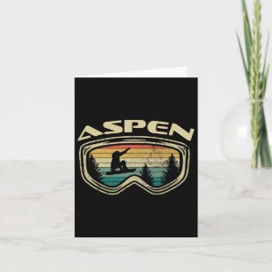Carte Aspen Colorado Snowboard lunettes démontées Big Ai