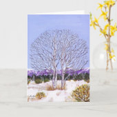 Carte Aspens jumeaux (Fleur jaune)