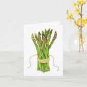 Carte Asperges pliées (Fleur jaune)