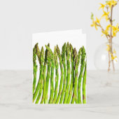 Carte Asperges sur Blanc - Arrière - plan Veggie Customi (Fleur jaune)