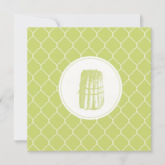 Carte asperges vintages modernes (Devant)