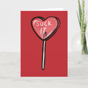 Carte Aspire Anti Cœur de la Saint-Valentin Suceur