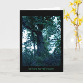 Carte Asseyez-vous ici Arborescence (Fleur jaune)