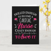 Carte Assez compétent pour devenir infirmière cardiaque (Fleur jaune)