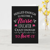 Carte Assez compétent pour devenir infirmière éducatrice (Fleur jaune)