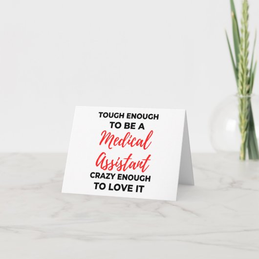 Carte Assez Difficile Pour Être Un Assistant Médicale 2 (Devant)