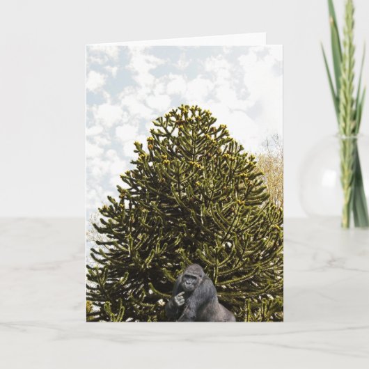Carte Assez étrange pour intriguer un singe. (Devant)