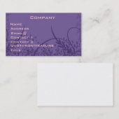 Carte assez tourbillonnante de profil (Devant / Derrière)