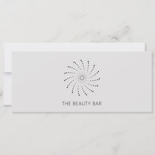 Carte Assiette Abstraite Fleur Élégante Certificat Cadea (Devant)