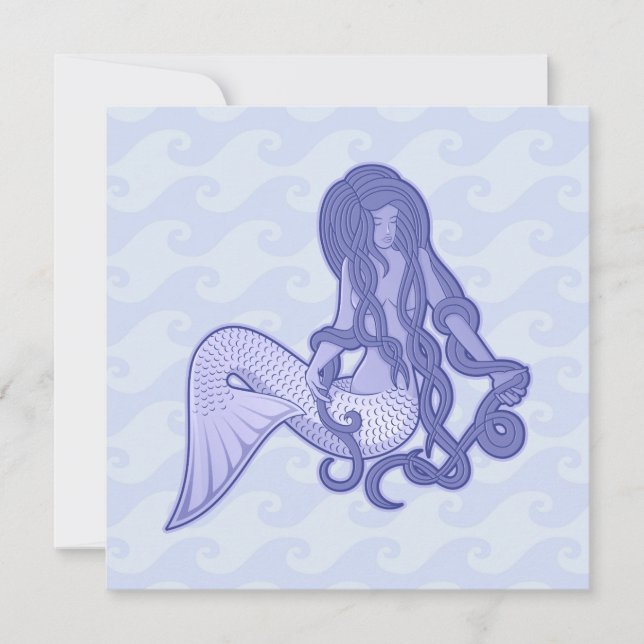 Carte Assis Mermaid bleu (Devant)