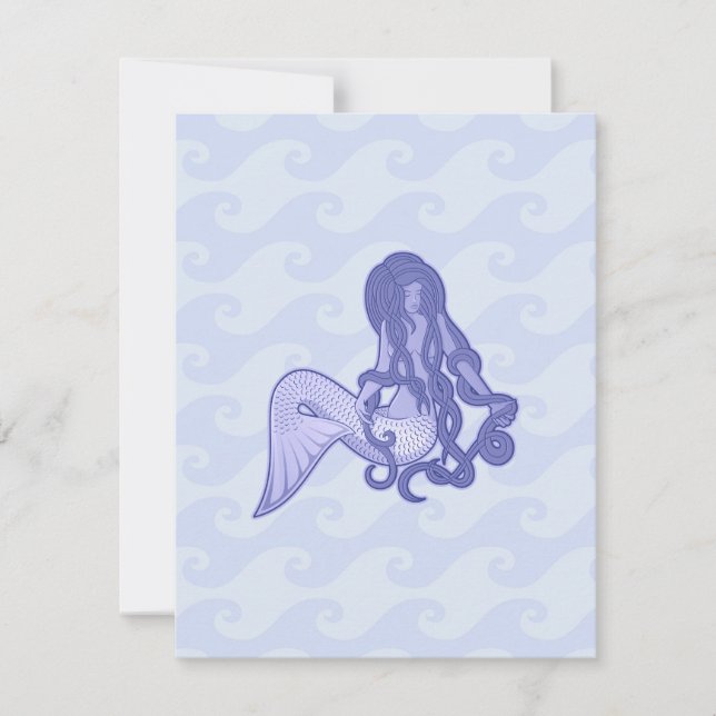 Carte Assis Mermaid bleu (Devant)