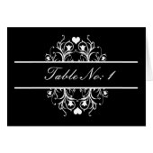 carte assise de table noire (Devant Horizontal)