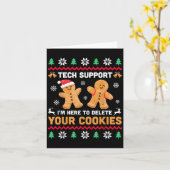 Carte Assistance Technique De Noël Ici Pour Supprimer Co (Fleur jaune)