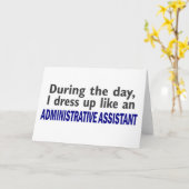 Carte ASSISTANT ADMINISTRATIF En Journée (Fleur jaune)