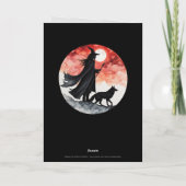 Carte Assistant avec un loup - Halloween Fun 2 (Dos)