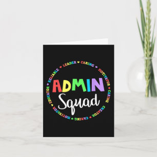 Carte Assistant de l'école de squad Administrateur princ