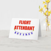 CARTE ASSISTANT DE VOL RETRAITÉ (Fleur jaune)