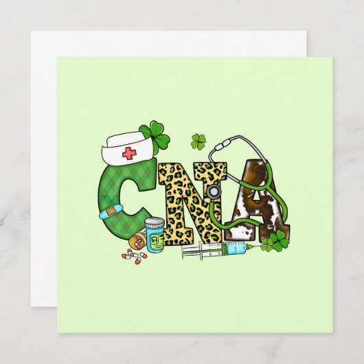 Carte Assistant en soins infirmiers certifié St. Patrick (Devant / Derrière)