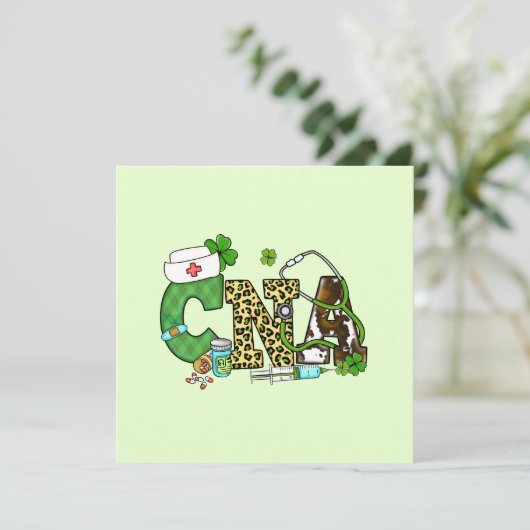 Carte Assistant en soins infirmiers certifié St. Patrick (Debout devant)