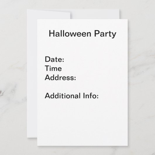Carte Assistant Halloween Jack o' Lantern Ajouter cadre  (Dos)