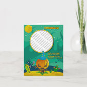 Carte Assistant Halloween Jack o' Lantern Ajouter cadre  (Devant)