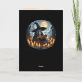 Carte Assistant lecture d'un livre - Wicca Halloween 2 (Dos)