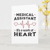 Carte Assistant Médicale Médecine cardiaque (Fleur jaune)