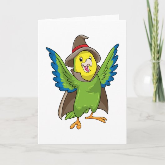 Carte Assistant Parrot en tant qu'assistant avec Casquet (Devant)