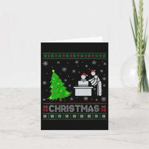 Carte Assistant personnel femmes Xmas Arbre éclairage la