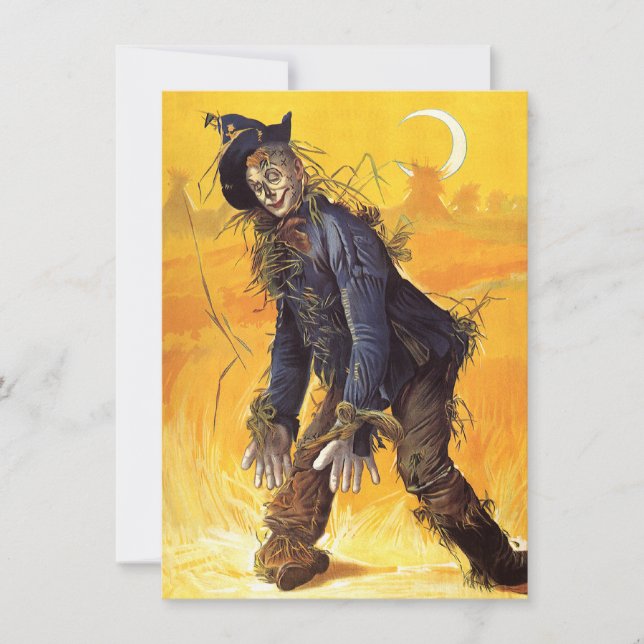 Carte Assistant vintage d'Oz Scarecrow (Devant)