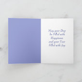 Carte Aster Septembre Fleur de naissance Anniversaire (Intérieur)