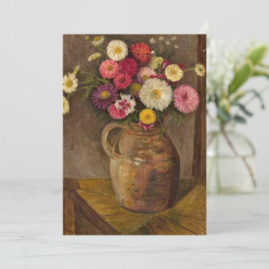 Carte Asters et Zinnias | Tadeusz Makowski (Debout devant)