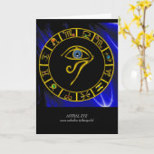 CARTE ASTRAL EYE / BLUE TALISMAN (Fleur jaune)