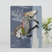 Carte Astrid pour les vacances Beau cheval islandais (Debout devant)