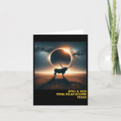 Carte Astro commémoratif Texas Total Solar Eclipse 2024 (Devant)