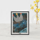 Carte Astrologie Horoscope Leo (Fleur jaune)